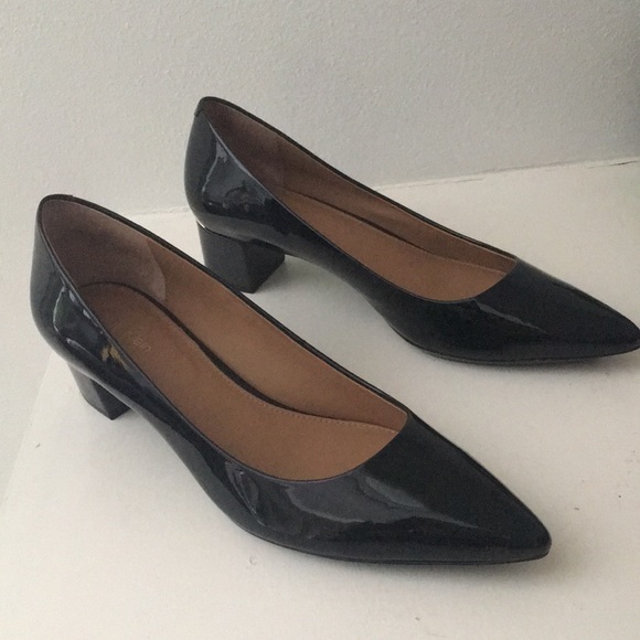 Calvin Klein | Shoes | Calvin Klein Black Patent Block Heels Shoes Nwot | Poshmark